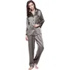 Lilysilk 22 Momme Full Length Silk Pajamas Set In Dark Gray