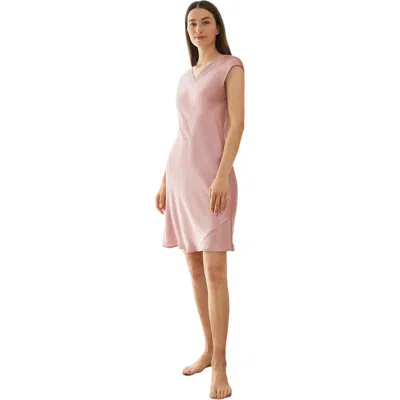 Lilysilk 22 Momme Relaxed Fit Long Silk Nightgown In Rosy Pink