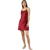 Lilysilk 22 Momme Short Silk Chemise In Claret