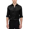 Lilysilk 22mm Mulberry Silk Basic Mens Shirt In Black