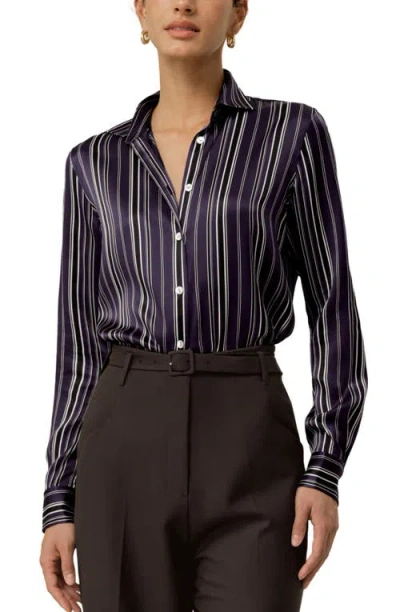 Lilysilk Amethyst Regular Shirt In Purple