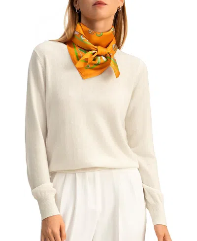 Lilysilk Baby Cashmere Crewneck Sweater In Multi