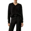 Lilysilk Baby Cashmere V-neck Sweater In Black