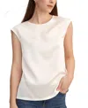 Lilysilk Basic Cap Sleeves Silk Tee In Neutral