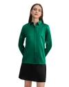 Lilysilk Basic Concealed Placket Silk Shirt In Green Jade