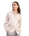 Lilysilk Women's Basic Concealed Placket Silk Shirt In Pale Pink