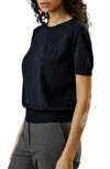 Lilysilk Basic Silk Crewneck T-shirt In Black