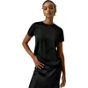 Lilysilk Basic Silk T Shirt In Black