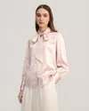 LILYSILK BOW TIE SILK BLOUSE FOR WOMEN