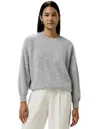 Lilysilk Brushed Cashmere Pullover Sweater For Women In Gray