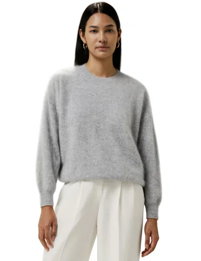 LILYSILK BRUSHED CASHMERE PULLOVER SWEATER FOR WOMEN