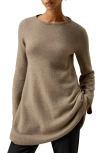 Lilysilk Cashmere Detachable Turtleneck Pullover Sweater For Women In Beige