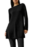 Lilysilk Cashmere Detachable Turtleneck Pullover Sweater For Women In Black
