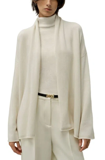 Lilysilk Cashmere Lounge Wrap Cardigan In White