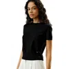 Lilysilk Cashmere Round Neck Sweater In Black