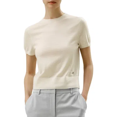 Lilysilk Cashmere Round Neck Sweater In Neutral