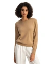 Lilysilk Cashmere Super Soft Crewneck Sweater In Brown