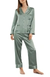 Lilysilk Chic Trimmed Silk Pajama Set