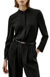 Lilysilk Classic Collar Silk Shirt For Women In Black