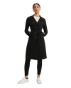 Lilysilk Classic Double-breasted Silk Trench Coat In Black
