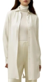 Lilysilk Classic Longline Silk Shirt In White