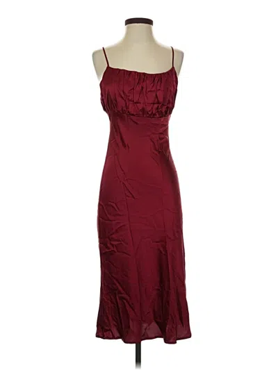 Pre-owned Lilysilk Cocktail Dress In Burgundy