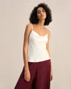 Lilysilk Cowl Neck Camisole In White
