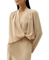 Lilysilk Crepe De Chine Long Sleeve Blouse In Neutral