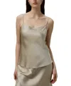 Lilysilk Double-faced Silk Charmeuse Camisole In Neutral