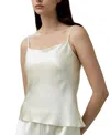 Lilysilk Double-faced Silk Charmeuse Camisole In White