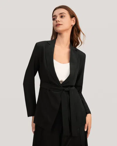 Lilysilk Effortless Chic Silk Blazer For Women In Black