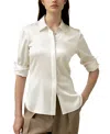 Lilysilk Elegant Silhouette Silk Shirt In White