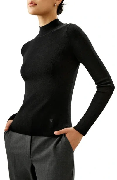 Lilysilk Essential Cashmere Blend Sweater Top For Women In Black