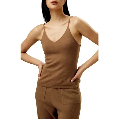 Lilysilk Essential Cashmere Cami Top For Women In Toffee