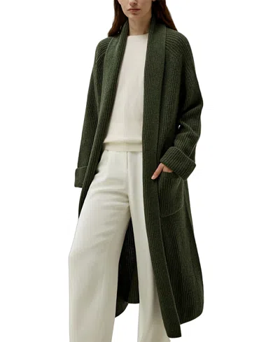 Lilysilk Evergreen Cardigan In Green