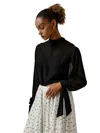 Lilysilk Floaty Batwing Sleeve Blouse Set For Women In Black