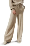 Lilysilk Fluid Cashmere Sweatpants In Beige