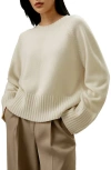 Lilysilk Oversized Gelato Wool-blend Sweater In Neutral