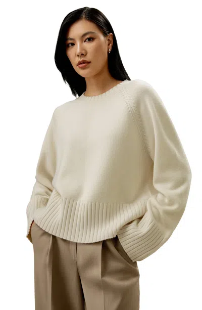 Lilysilk Gelato Wool-blend Sweater For Women In Neutral