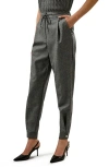 Lilysilk Glen Flex Worsted Trousers In Mixed Gray