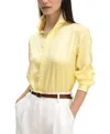 Lilysilk Golden Cocoon Tailored Shirt In Yellow