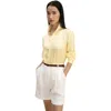Lilysilk Golden Cocoon Tailored Shirt In Undyed Natural Golden