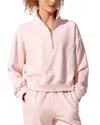 Lilysilk Silkerry Oversized Heirloom '89 Stand Collar Half-zip Pullover In Pink
