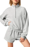Lilysilk Heirloom '89 Half-zip Pullover In Gray