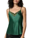 Lilysilk Lace Silk 2 In 1 Cami In Green