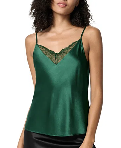 Lilysilk Lace Silk 2 In 1 Cami In Green