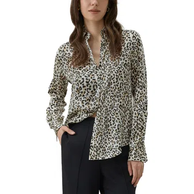 Lilysilk Leopard Print Silk Shirt In Animal Print