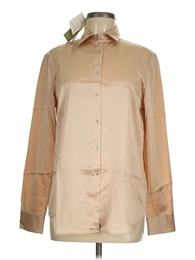 Lilysilk Long Sleeve Blouse In Brown