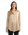 Lilysilk Oversize Style Silk Blouse In Brown