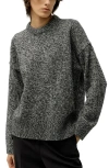 Lilysilk Oversized Crewneck Wool-cashmere Sweater In Gray